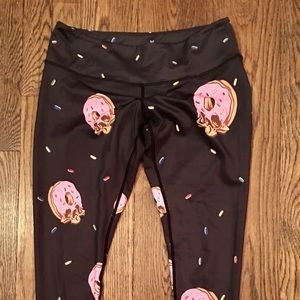 Beast Workx Wicked Gainz donut skull legging, M